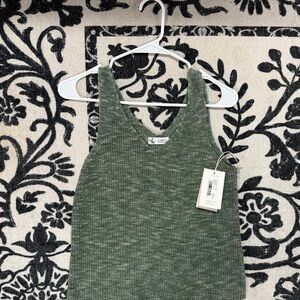 Carve Design Green Ribbed Tank Top